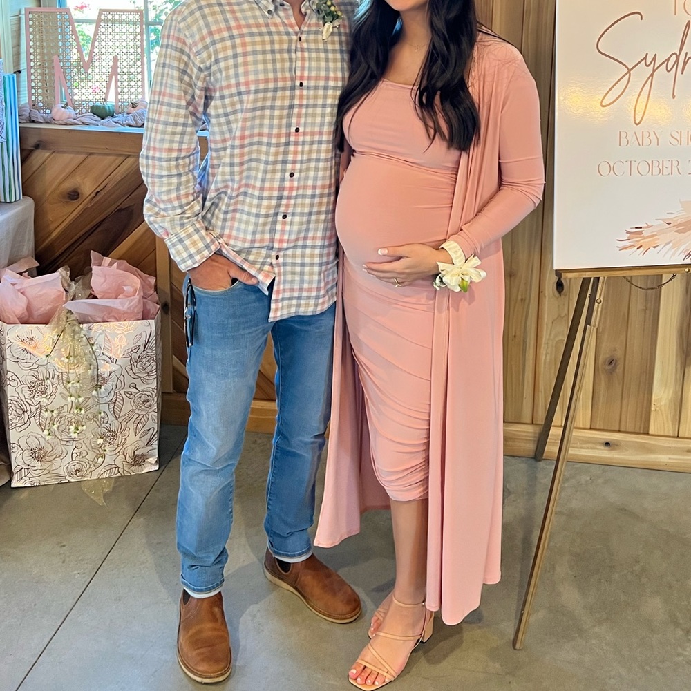 Boohoo Maternity Dress with Duster